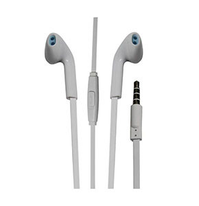 Budi White Earphone With Cable And Mic
