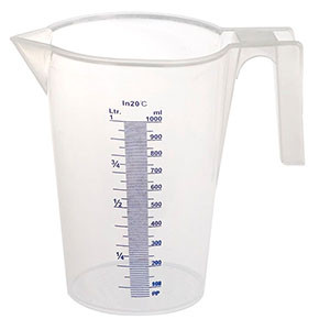 Jug Graduated Plastic 1l