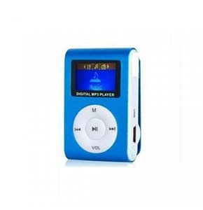 MP3 Player With Display and FM Radio - Blue