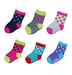 Infant Baby Girl Socks- 12 pieces (colour may vary)