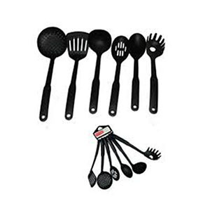 6 Piece - Non-Stick Cooking Spoons Set with Handle