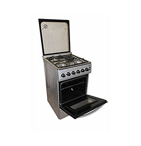 Super General SGC5470MS-Electric Cooker 50X55 with 3 Gas Burners + 1 Hot Plate- With Tempered Glass Top