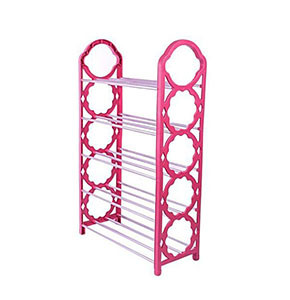 Stackable Layer Shoe Rack - Stainless Steel Pipe