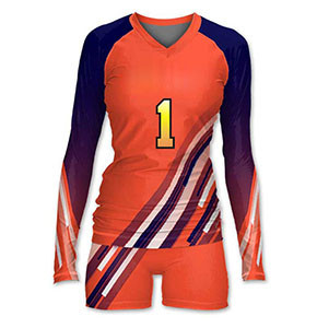 Volleyball Long Sleeve Jersey & Shorts
