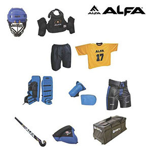 Hockey Goal Keeper Kit Complete With Bag Sparo