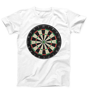 T-Shirt With Dartboard Logo