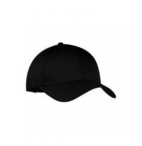 Plain Black Baseball Hat - Black