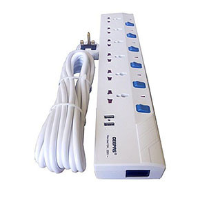 6 Way Power Extension Cable