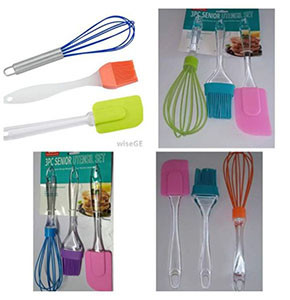 3in1 Silicon brush, whisk& spatula