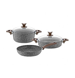 2 Nonstick Cooking Pots & Non -Stick Frying Pan