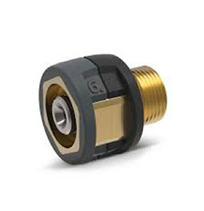 Adaptor With Black Nut For Gas Tap 6/8