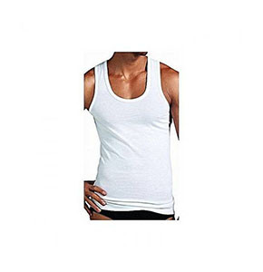 Men Vest Shirt – White – 3 Pack Cotton 100%