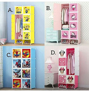 Kids Plastic Closet-2 column